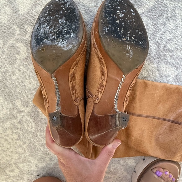 Cole Haan Tan Heeled Boots with Classic Silhouette - Picture 6 of 6